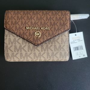 Michael Kors wallet,brown multi color